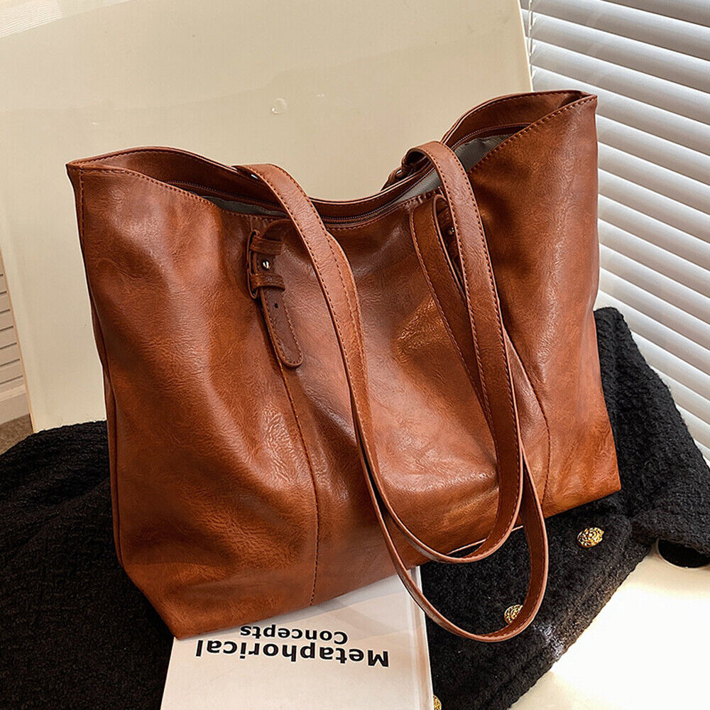 Women Lady Leather Handbag Shoulder Messenger Satchel Tote Crossbody Purse Bag 24Hr Smart